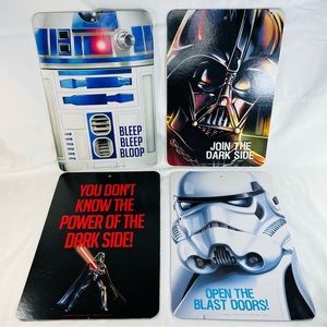 Star Wars Novelty Decorative Two-sided Cardboard Signs - 4PC